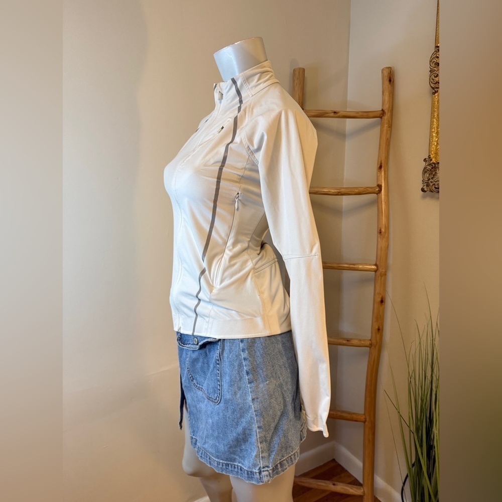 Athleta FrontRunner Jacket XXS Light Grey Reflector - Picture 4 of 6